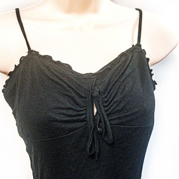 Two Pieces - Black Cropped Cami Sz M/S & Truce Daisy Dukes Jean Shorts Sz 3 - Picture 3 of 16